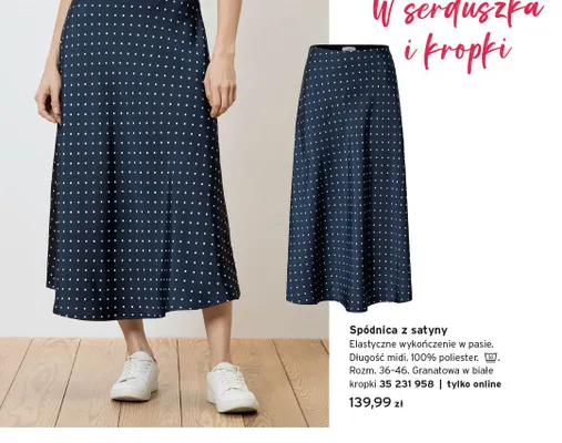 Spódnica z satyny promocja w Tchibo