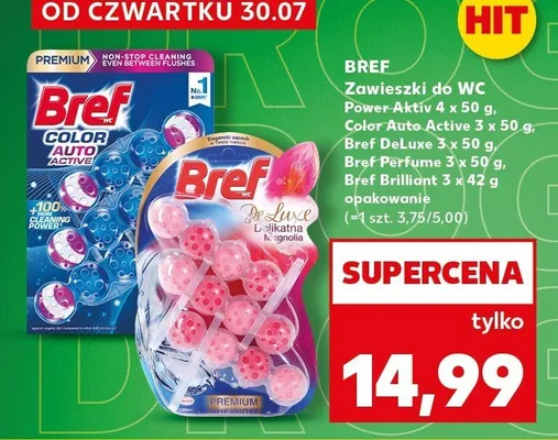 Zawieszki do WC Bref Perfume promocja w Kaufland