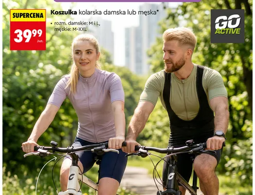 Koszulka kolarska GO ACTIVE promocja w Biedronka