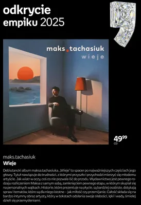 Płyta CD maks.tachasiuk Wieje promocja w Empik