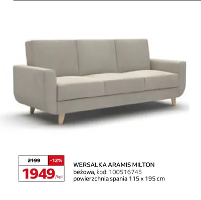 Wersalka Aramis Milton promocja w Komfort