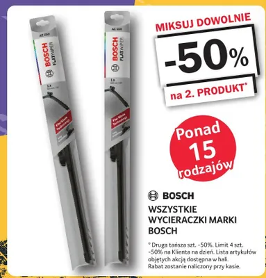 Wycieraczki samochodowe Bosch promocja w Selgros