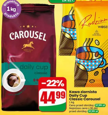 Kawa ziarnista Daily Cup Classic Carousel promocja w Dino