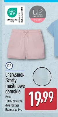 Szorty muślinowe damskie UP2FASHION promocja w Aldi