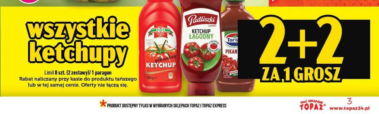 Ketchup Miwex pikantny promocja w TOPAZ