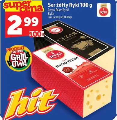 Ser żółty Ryki Edam Rycki promocja w TOPAZ