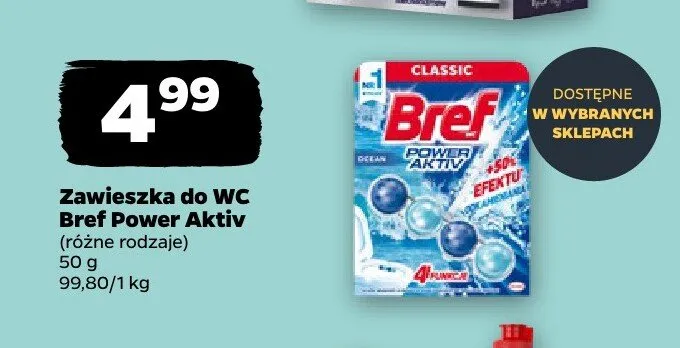 Zawieszka do WC Bref Power Aktiv promocja w Netto