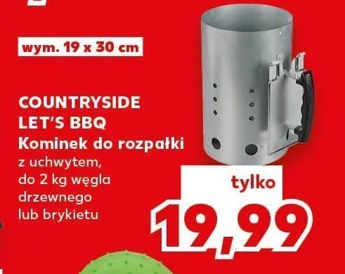 Kominek do rozpałki Countryside Let's BBQ promocja w Kaufland