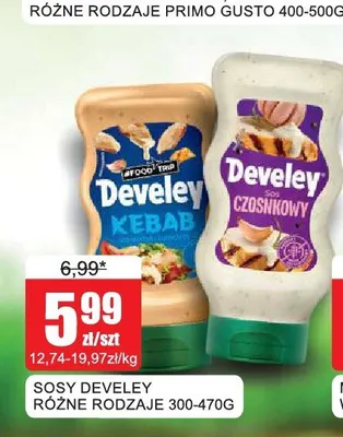 Sos Kebab Develey promocja w Bingo
