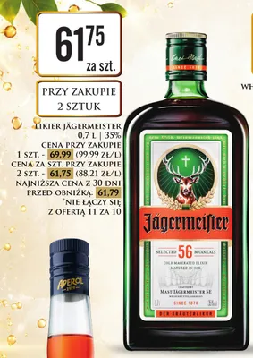 Likier Jägermeister promocja w Dino