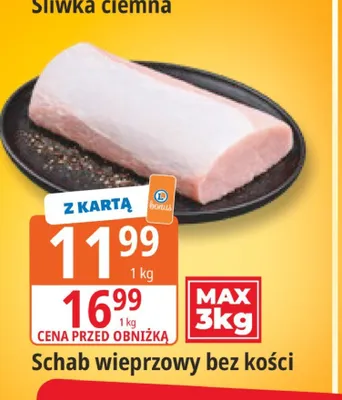 Schab wieprzowy bez kości promocja w Leclerc