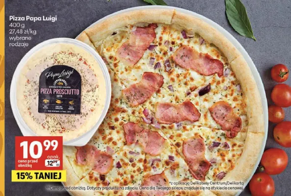 Pizza Papa Luigi promocja w Delikatesy Centrum