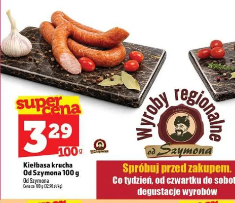 Kiełbasa krucha Od Szymona promocja w TOPAZ