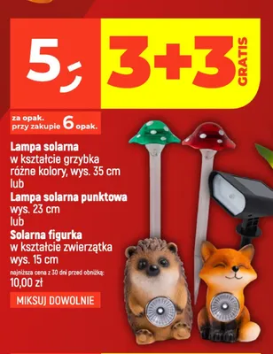 Lampa solarna w kształcie grzybka promocja w Dealz
