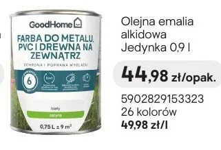 Farba do metalu i drewna zewnątrz olejna emalia olejowa jedynka promocja w Castorama