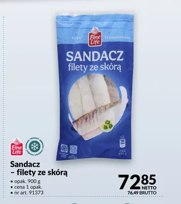 Sandacz filety ze skórą Fine Life promocja w Makro