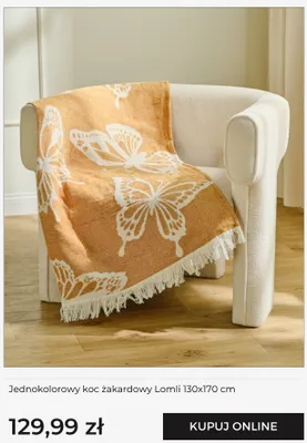 Koc żakardowy Lomli 130x170 cm promocja w home&you
