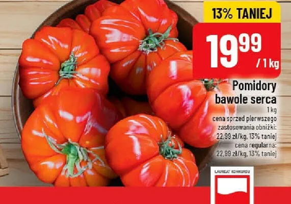 Pomidory bawole serca promocja w POLOmarket