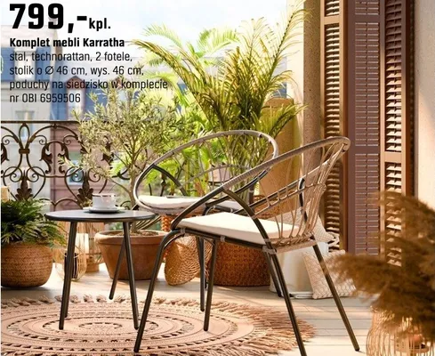 Komplet mebli Karratha promocja w OBI