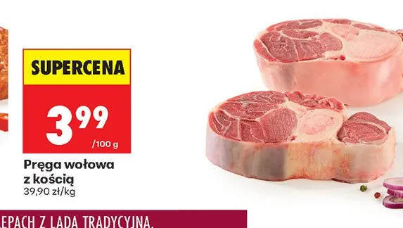 Pręga wołowa z kością promocja w Biedronka