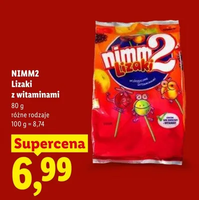 Lizaki Nimm2 z witaminami promocja w Lidl