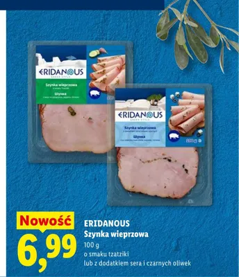Szynka wieprzowa Eridanous o smaku tzatziki promocja w Lidl