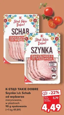 Szynka od wędzarza marynowana Stad Takie Dobre! promocja w Kaufland