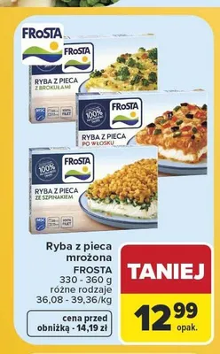 Ryba z pieca po włosku mrożona Frosta promocja w Carrefour