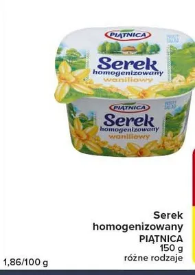 Serek homogenizowany waniliowy Piątnica promocja w Globi