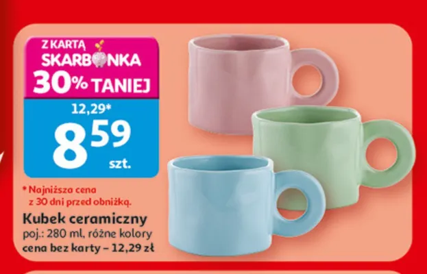 Kubek ceramiczny promocja w Auchan