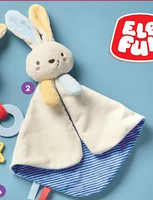 Sensoryczna zabawka dla niemowlaka - króliczek przytulanka promocja w Biedronka