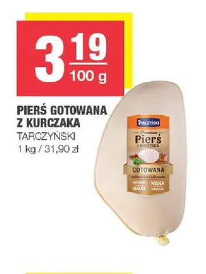 Pierś gotowana z kurczaka Tarczyński promocja w SPAR