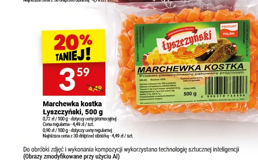 Marchewka kostka Łyszczyński promocja w Twój Market