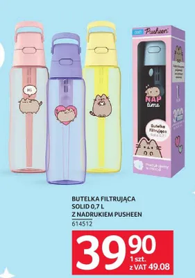 Butelka filtrująca Dafi Solid 0,7l z nadrukiem Pusheen promocja w Selgros