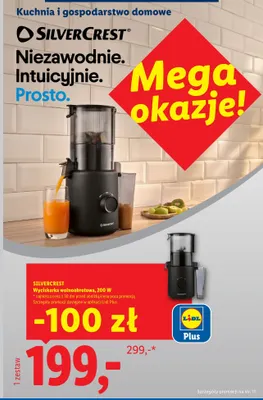 Wyciskarka wolnoobrotowa Silvercrest promocja w Lidl