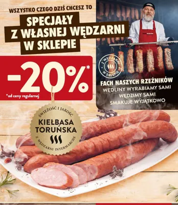 Kiełbasa toruńska Intermarché promocja w Intermarche