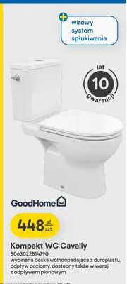 Kompakt WC GoodHome Cavally promocja w Castorama