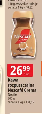 Kawa rozpuszczalna Nescafé Crema promocja w Leclerc