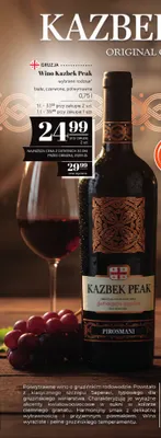 Wino czerwone Kazbek Peak półwytrawne Pirosmani promocja w POLOmarket