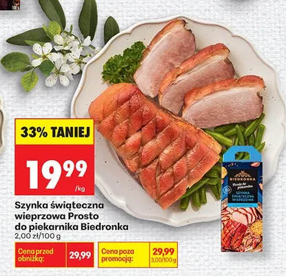 Szynka świąteczna wieprzowa promocja w Biedronka