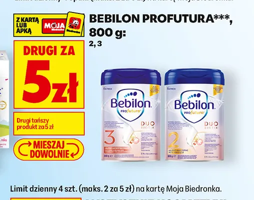 Mleko Bebilon Profutura 3 promocja w Biedronka