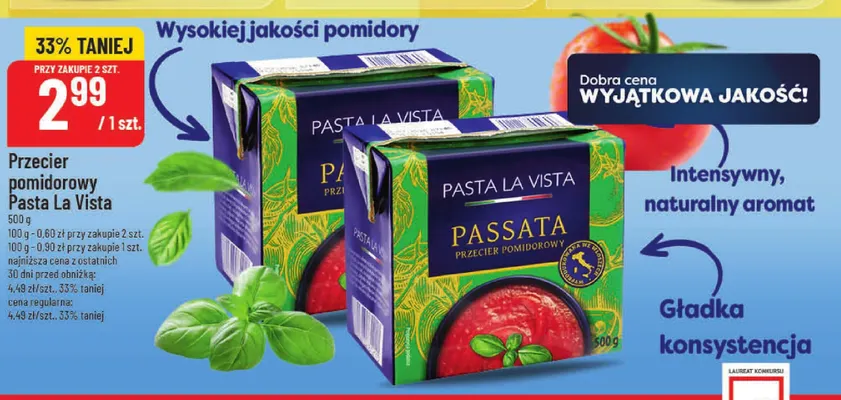 Przecier pomidorowy Pasta La Vista promocja w POLOmarket