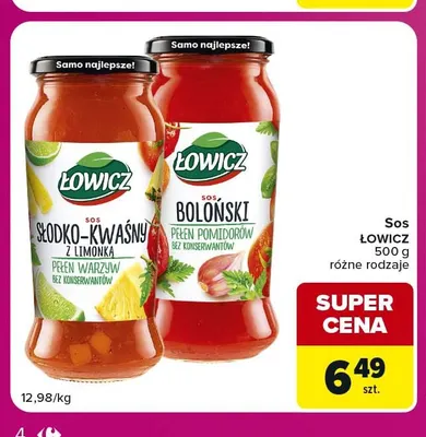 Sos boloński Łowicz promocja w Carrefour Express