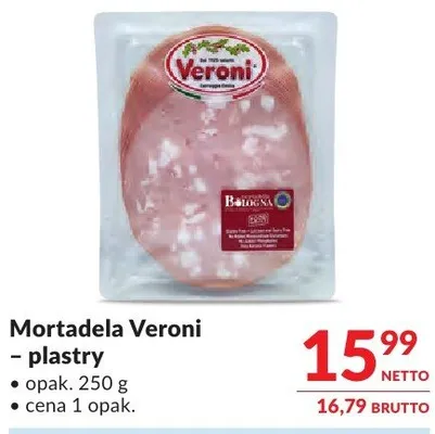 Mortadela Veroni – plastry promocja w Makro