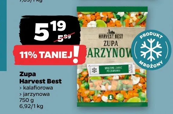 Zupa kalafiorowa jarzynowa Harvest Best promocja w Netto