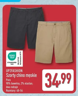 Szorty chino męskie UP2FASHION promocja w Aldi