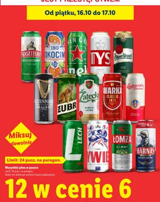 Piwo Łomża promocja w Lidl