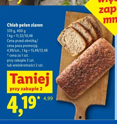 Chleb pełen ziaren promocja w Lidl