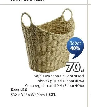 Kosz LEO promocja w Jysk