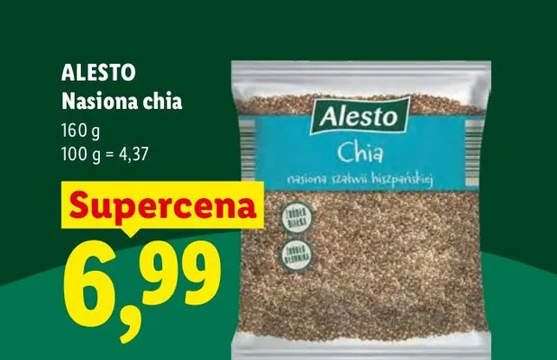 Nasiona chia Alesto promocja w Lidl